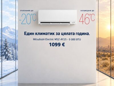 Климатик Mitsubishi Electric MSZ-AY25 за отопление в София